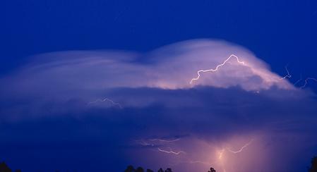 Lightning in Santa Fe National Forest