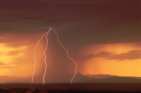 lightning near tesuque, New Mexico