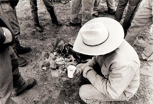 picture of cowboys at roundup