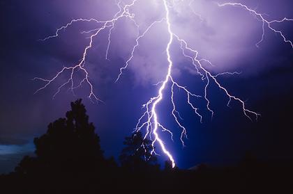 Lightning in Santa Fe National Forest