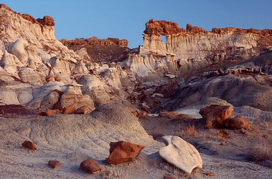 the window area in the  bisti badlands