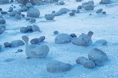 Bisti hills in twilight
